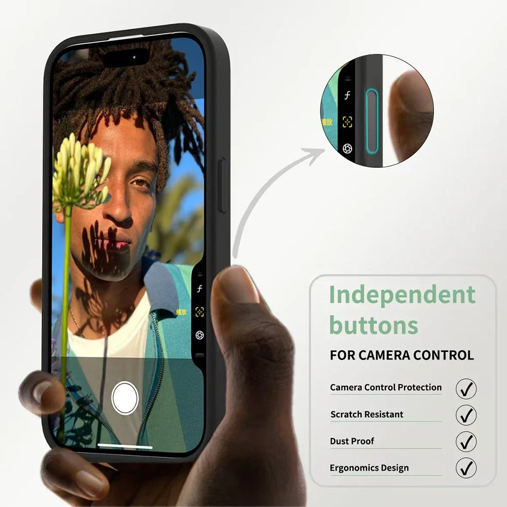 16 PRO MAX iPhone Case With Camera AI Button